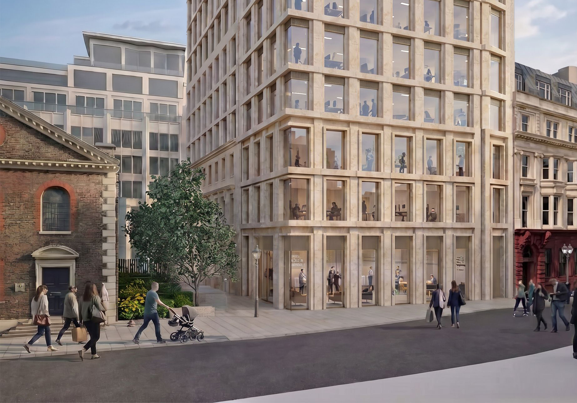 Proposed view from Vere Street