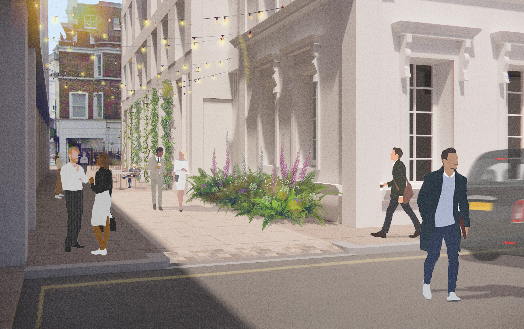 Indicative image of improved Chapel Passage public realm